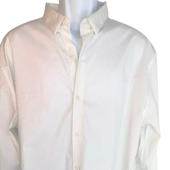 Artefact men’s XL microdot stretch long sleeve button front dress casual shirt - Picture 1 of 8